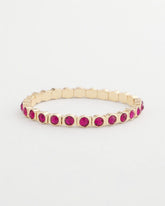 Chico's Small Faceted Stretch Bracelet PINK