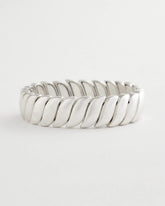 Chico's Matte Twist Stretch Bracelet SILVER