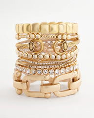 Chico's Golden Link Chain Bracelet GOLD