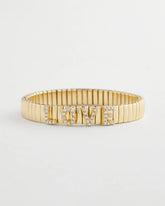 Chico's Love Watch Band Bracelet GOLD