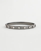 Chico's Hematite Rhinestone Tone Bangle HEMATITE