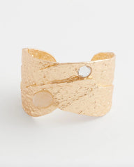 Chico's Molten Goldtone Cuff Bracelet GOLD