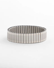 Chico's Silver Tone Stretch Watchband Bracelet SILVER