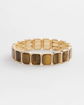 Chico's Neutral Square Stretch Bracelet NEUTRAL