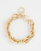 Chico's Pave Link Toggle Bracelet GOLD