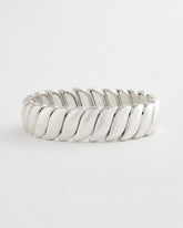 Chico's Matte Twist Stretch Bracelet SILVER