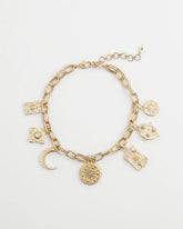 Chico's Gold Celestial Charm Necklace GOLD