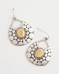 Chico's Island Metal Drop Earrings MIXED METALS