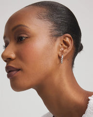 Chico's No Droop® Silvertone Hoop Earrings SILVER