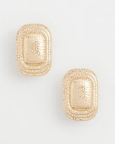 Chico's No Droop® Goldtone Square Clip-On Earrings GOLD