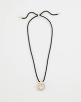 Chico's Adjustable Tri-Tone Pendant Necklace MIXED METALS
