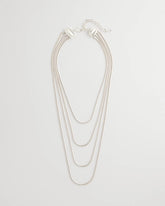 Chico's Multi-Layer Snake Chain Necklace SILVER