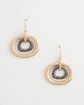 Chico's Pave Mixed Metal Earrings MIXED METALS