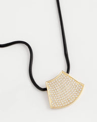 Chico's Gold Glitz Pendant Necklace GOLD