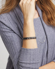 Chico's Joy Watch Band Bracelet HEMATITE