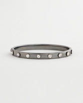 Chico's Hematite Rhinestone Tone Bangle HEMATITE