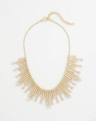 Chico's Chico’s Originals Gold Slice & Gem Bib GOLD