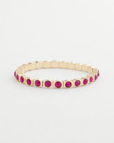 Chico's Small Faceted Stretch Bracelet PINK