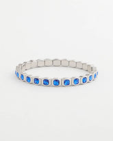 Chico's Small Faceted Stretch Bracelet BLUE