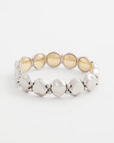 Chico's Reversible Round Stretch Bracelet MIXED METALS