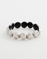 Chico's Reversible Round Stretch Bracelet BLACK