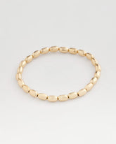 Chico's Goldtone Oval Beaded Stretch Bracelet GOLD