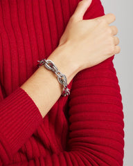 Chico's Pave Link Toggle Bracelet SILVER