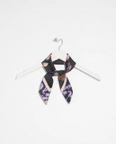 Chico's Fjord Flora Square Neckerchief Scarf BLACK