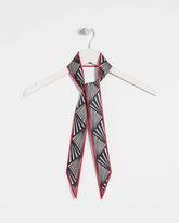 Chico's Abstract Reversible Skinny Scarf ENGLISH CREAM