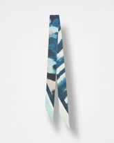 Chico's Skylight Double-Sided Skinny Scarf TEAL SHADOW