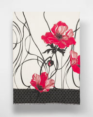 Chico's Vinstra Vine Oblong Scarf CREAM