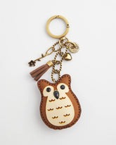 Chico's Owl Bag Charm BROWN
