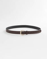 Chico's Crocodile Motif Trouser Belt BROWN