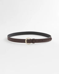 Chico's Crocodile Motif Trouser Belt BROWN