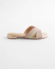 Chico's Palma Slide Sandals METALLIC MULTI