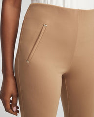 Chico's Petite Juliet Slim Trim Detail Ankle Pants CARAMEL APPLE