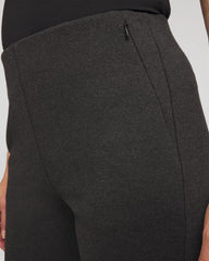 Chico's Petite Juliet Wide Full-Length Ponte Pants GRAPHITE HEATHER GRAY