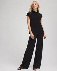 Chico's Petite Travelers™ Wide-Leg Pocket Pants TRAVELERS BLACK