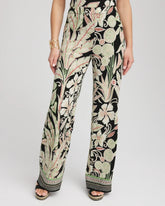 Chico's Petite Travelers™ Island-Motif Palazzo Pants SALTED LIME