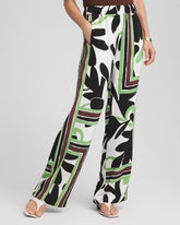 Chico's Petite Printed Silky Soft Pants ECRU