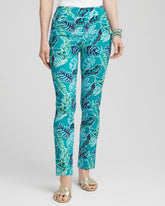 Chico's Brigitte™ Tropical Pull-On Ankle Pants SEASPRAY