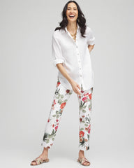 Chico's Petite Brigitte™ Slub Cropped Pants ALABASTER