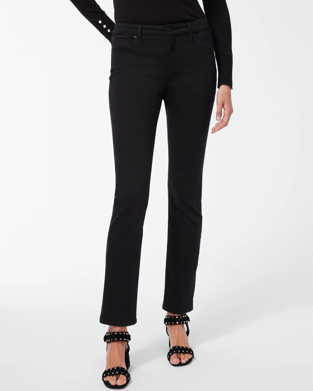 Chico's Petite Girlfriend Slim Jeans BLACK