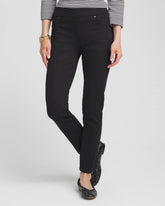 Chico's Denim Pull-On Ankle Jeggings BLACK