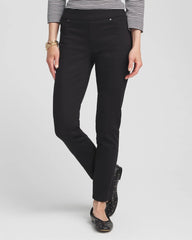 Chico's Denim Pull-On Ankle Jeggings BLACK