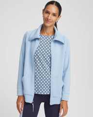 Chico's Zenergy® Soft Long Jacket CRYSTAL TOPAZ
