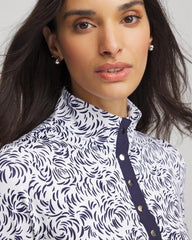 Chico's Zenergy® UPF Palma Pullover PASSPORT BLUE