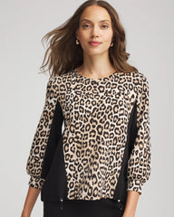 Chico's Zenergy® Animal-Print Bungee Top