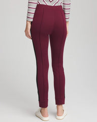 Chico's Zenergy® Double-Knit Contrast Ankle Pants DEEP CHIANTI