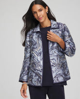 Chico's Travelers™ Jacquard Swirl Jacket TRAVELERS INDIA INK